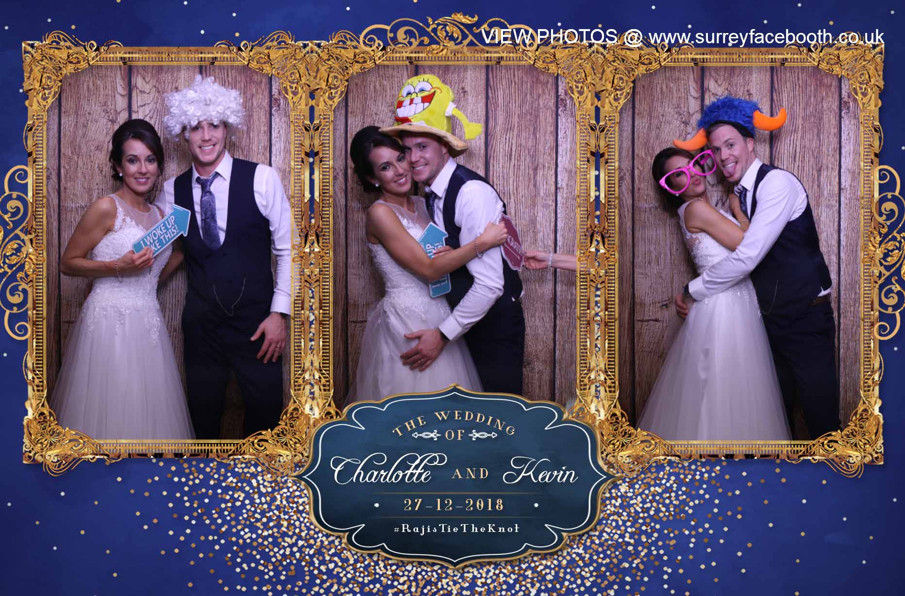 Charlotte & Kevin's Wedding | View more photos from the event at galleries.surreyfacebooth.co.uk/u/Surrey-FaceBooth/Charlotte-Kevins-Wedding